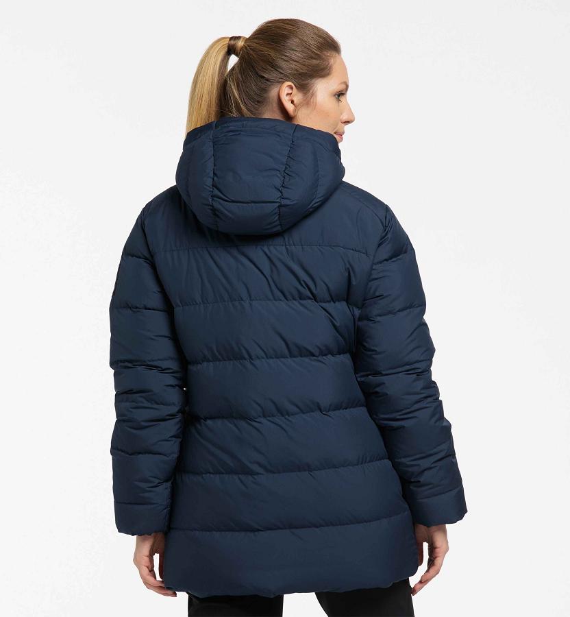 Haglöfs Womens Näs Down Jacket Dark Blue New Zealand 61902WRTQ